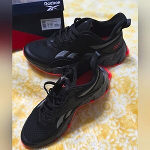 Reebok Black and Red Athletic Shoes